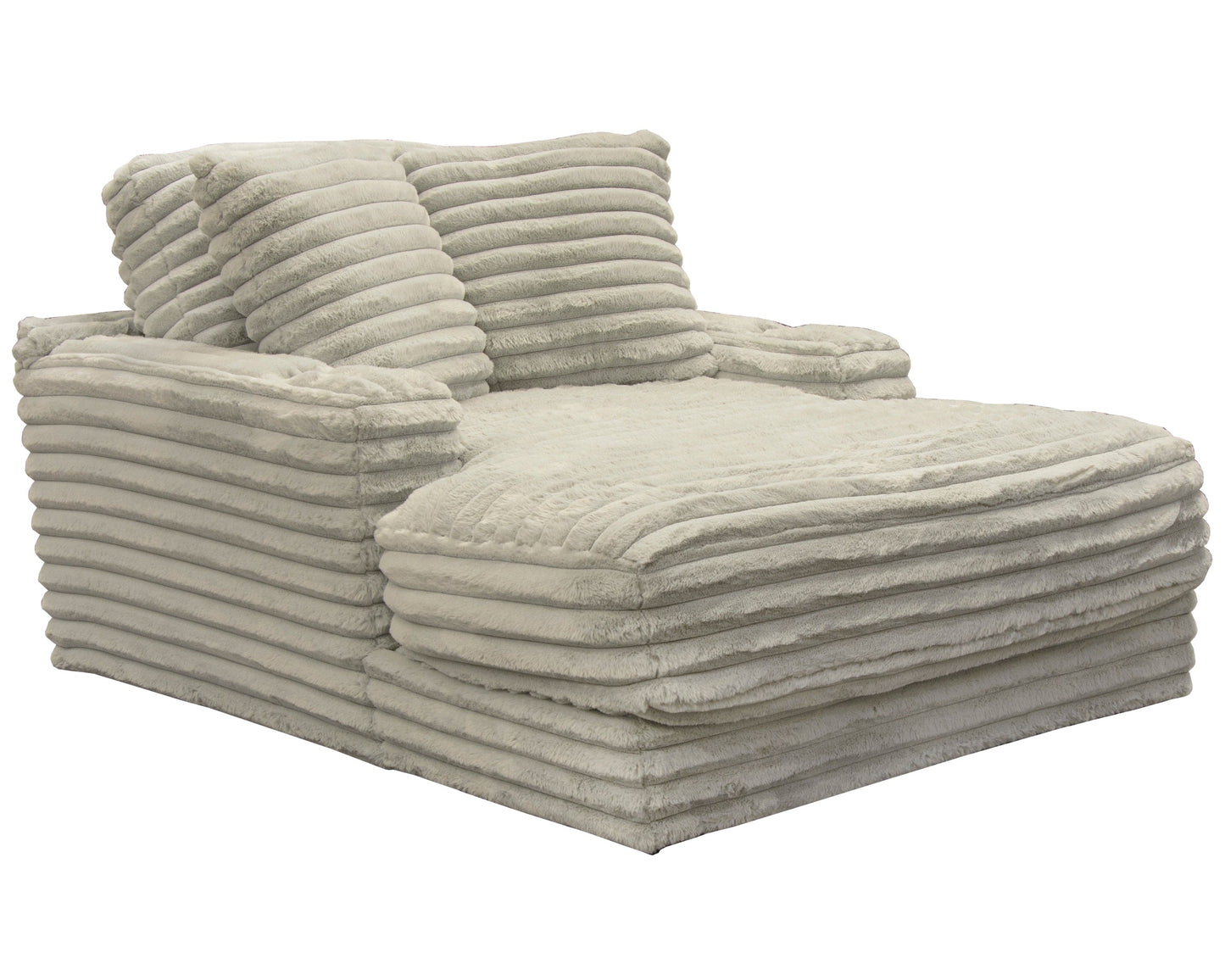 U8292 Comfy Marble Grey Chaise Lounge