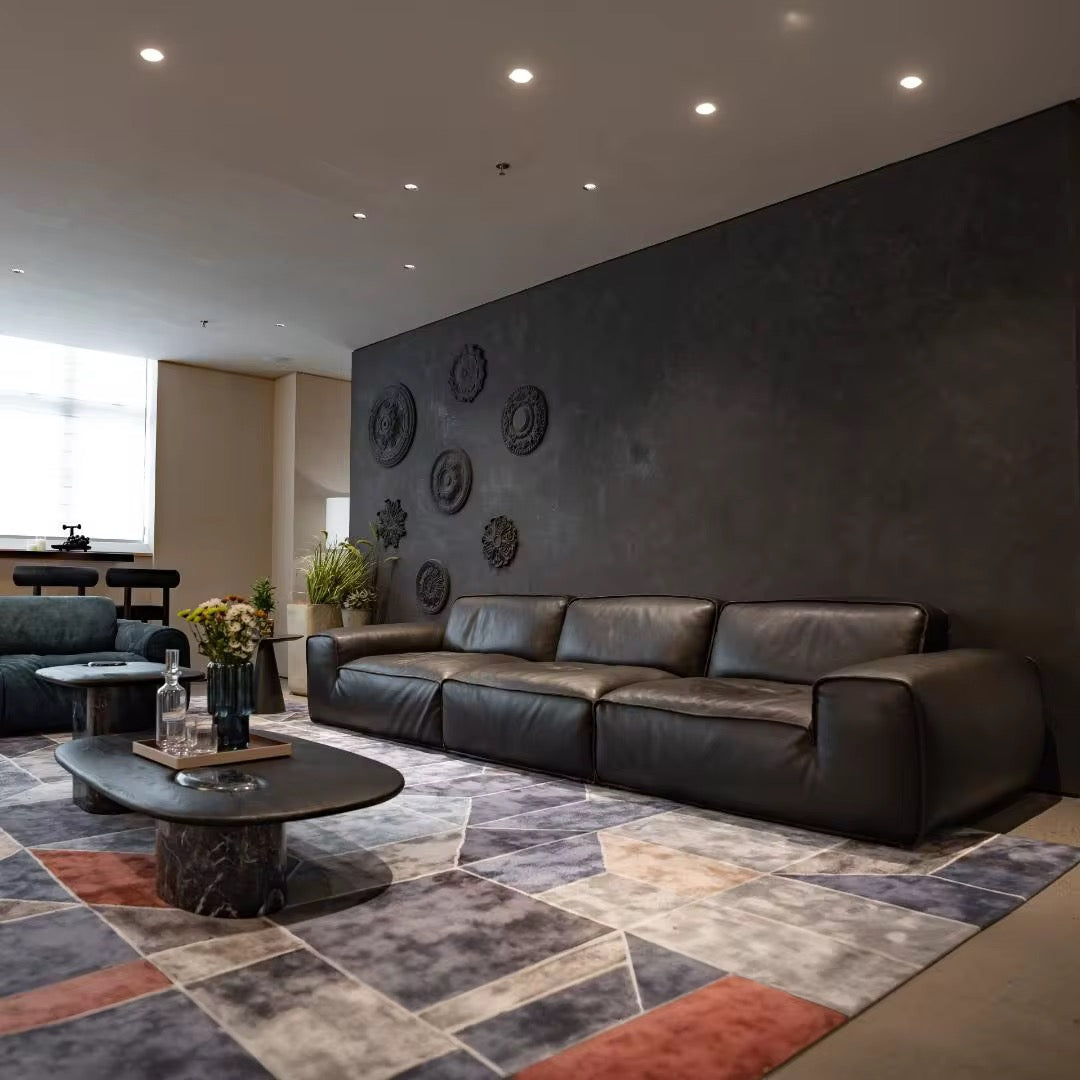 Luxury full leather sofa