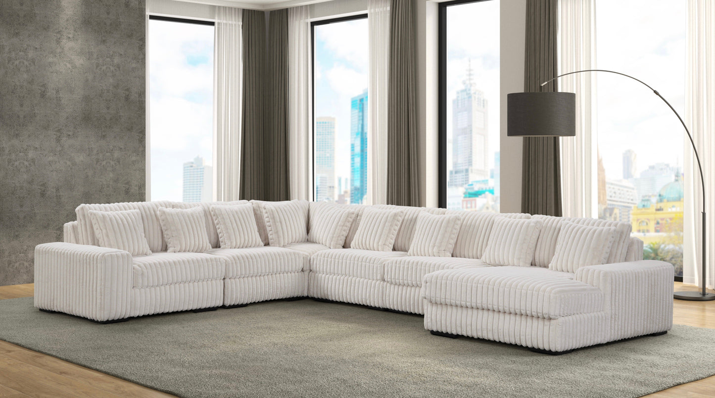 SEASONS2 BEIGE 6PC Sectional **NEW ARRIVAL**