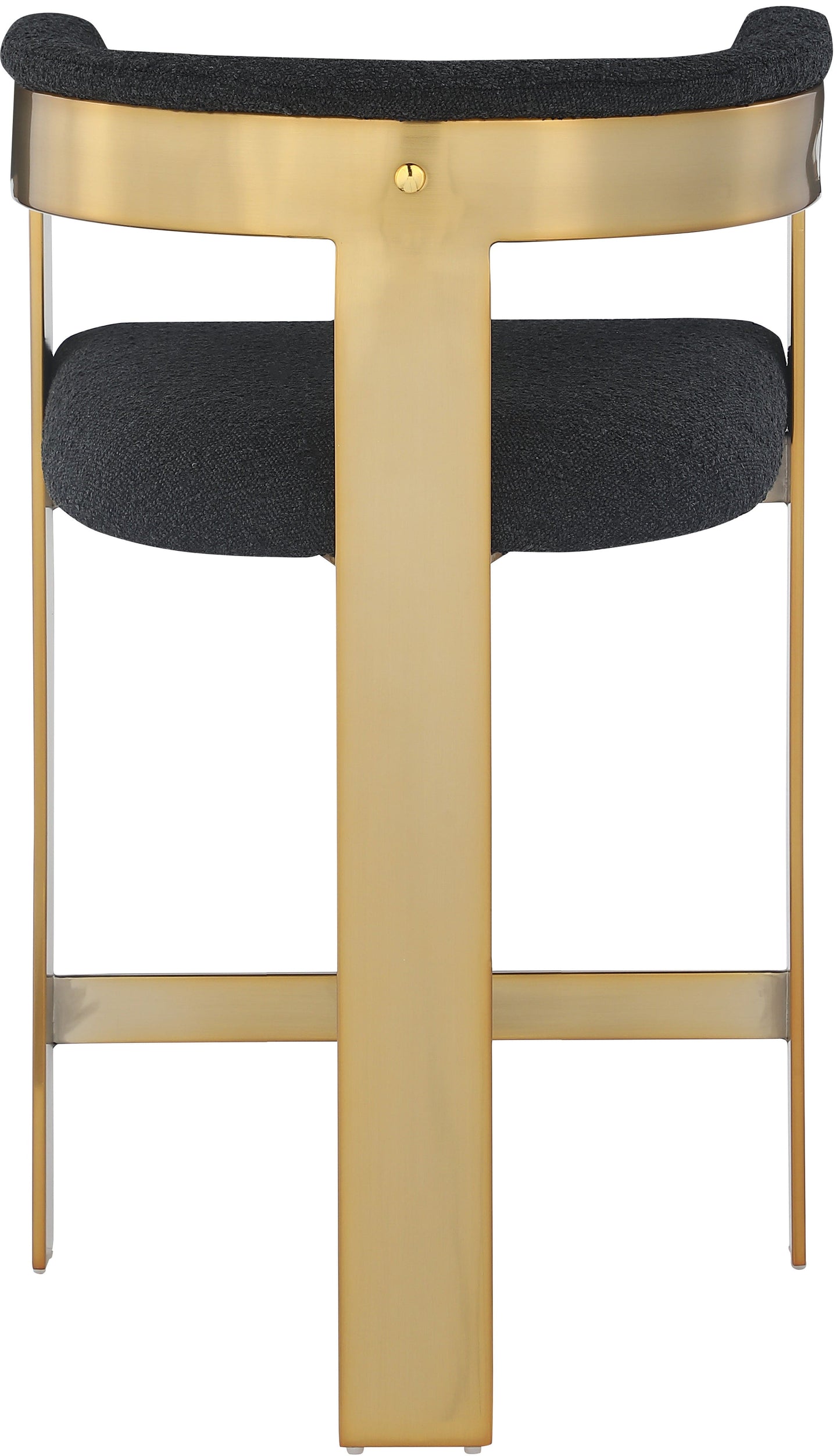 Romeo Boucle Black Fabric Bar / 2 Counter Stools