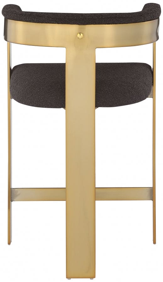 Romeo Boucle Brown Fabric Bar / 2 Counter Stools