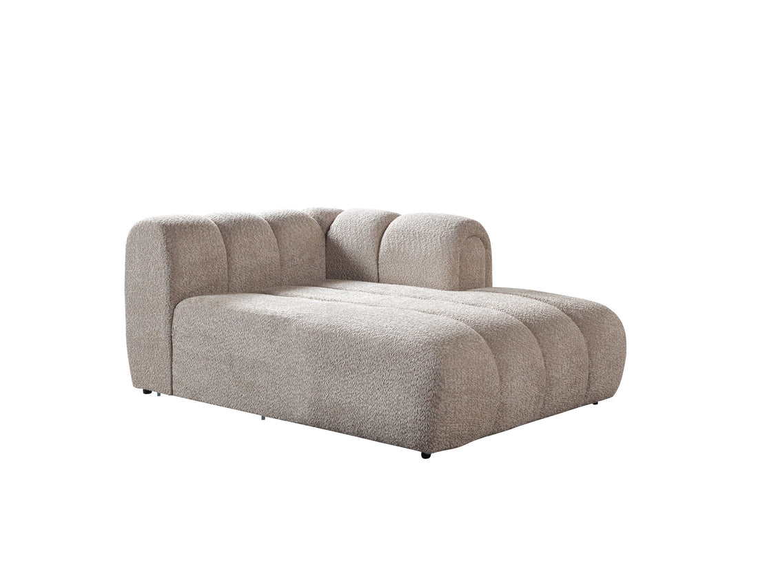 Lis Sand Boucle Double Chaise 147" Sectional