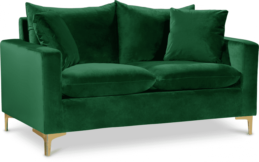 Naomi Green Velvet Sofa & Loveseat