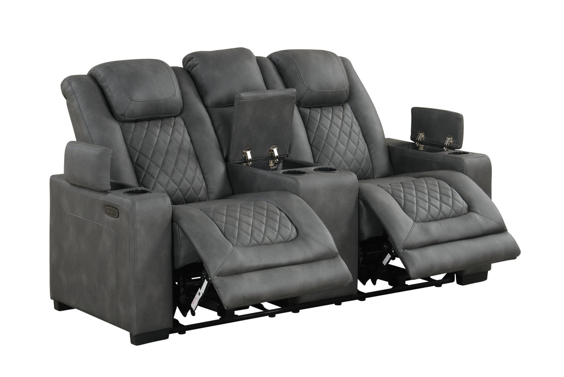 Rima 3pcs Power Reclining Set (Dark Grey)