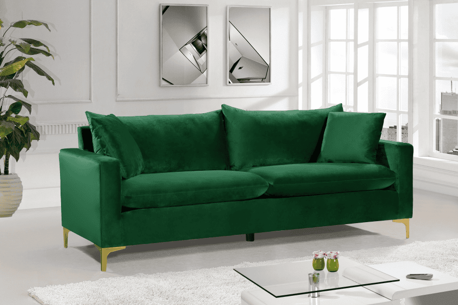 Naomi Green Velvet Sofa & Loveseat