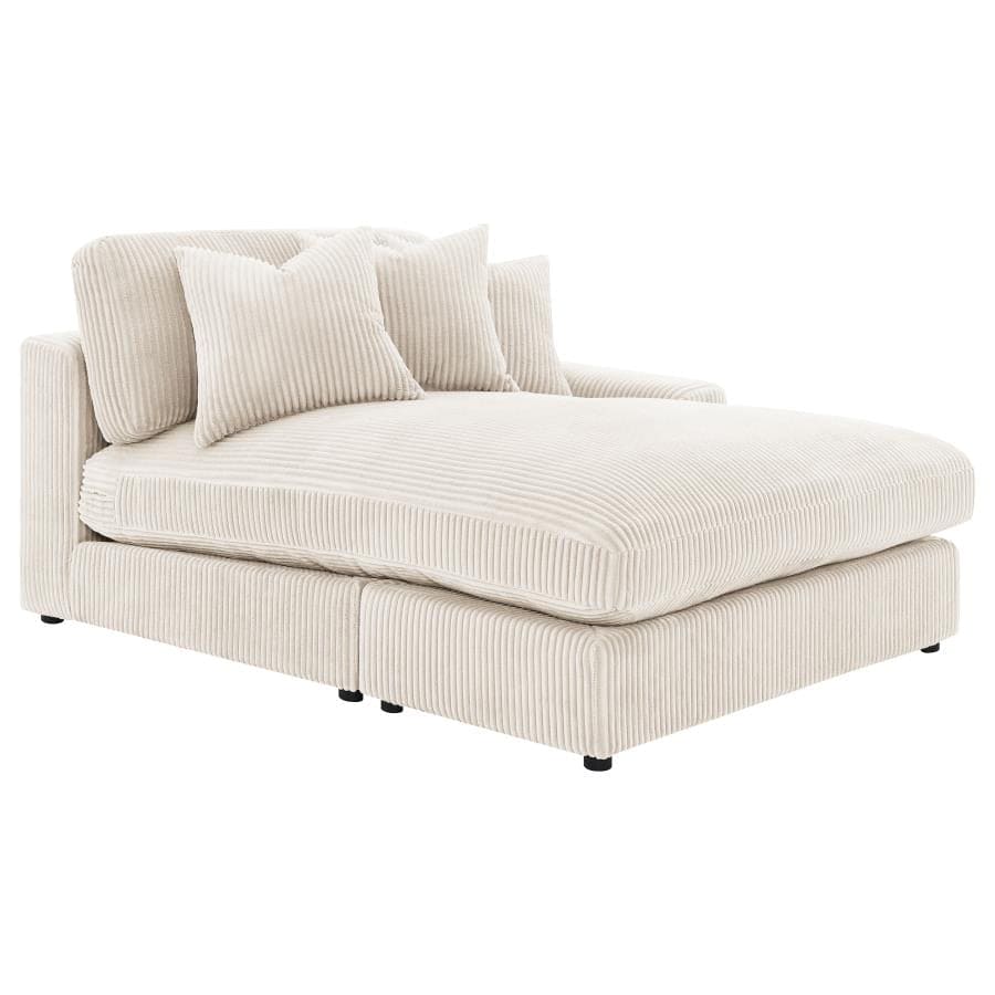 Blaine 3-Piece Upholstered Reversible Chaise Sectional Sofa sand