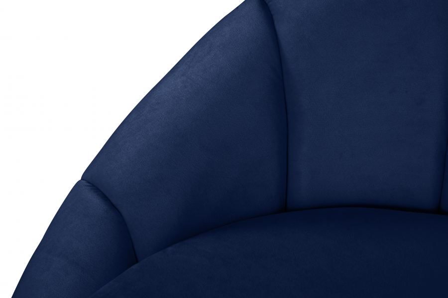 Shelly Velvet Upholstered Chair Navy
