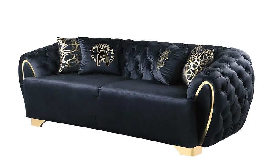 MILA BLACK SOFA SET