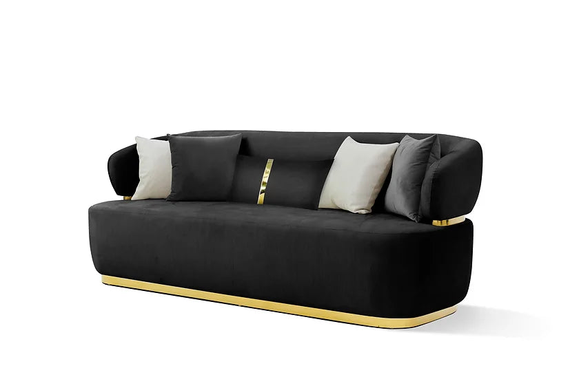 EDEN BLACK SOFA SET