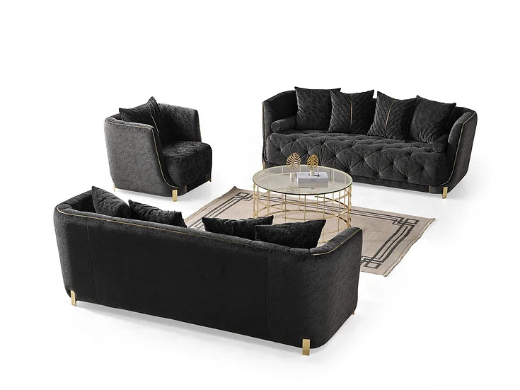 ELIT CHARCOAL 2 sofas