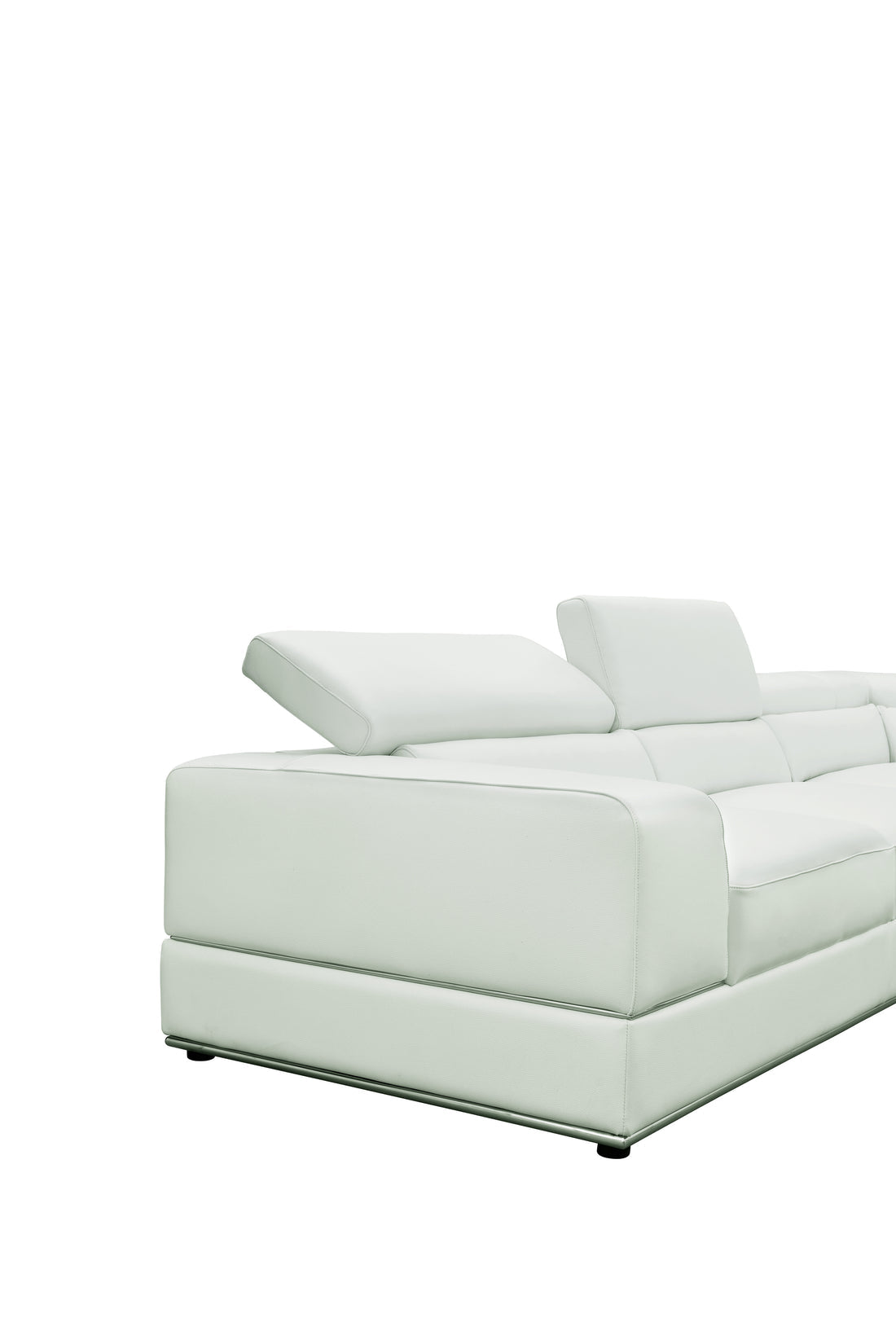 Nella Sectional Sofa | Italian Leather Match White