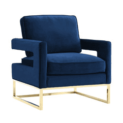 Avery Navy Velvet Chair