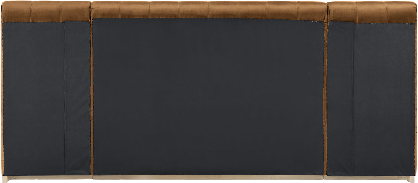 Amara Velvet Upholstered Bed Queen