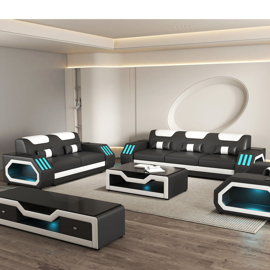 MATRIX BLACK & WHITE  2PCS SOFA & LOVESEAT (Copy)