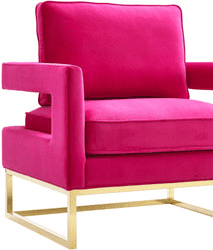 Avery Pink Velvet Chair