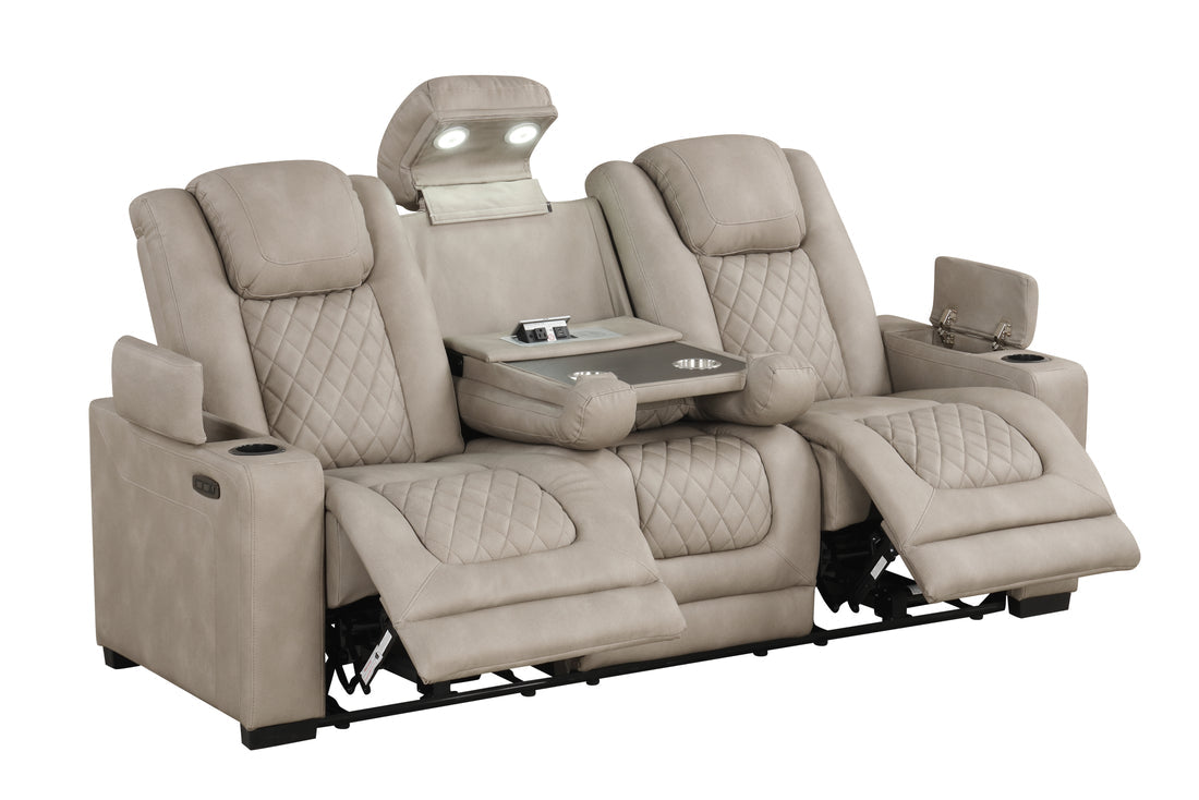 Rima 3pcs Power Reclining Set (Light Grey)