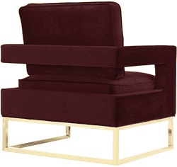 Avery Maroon Velvet Chair