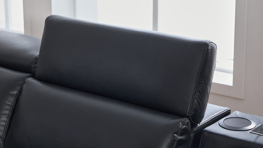 Divani Power Reclining Sectional (Black)