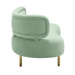 Tischa Mint Green Velvet Sofa