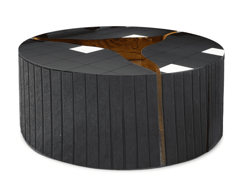 Coffee Table (BLACK GLASS)