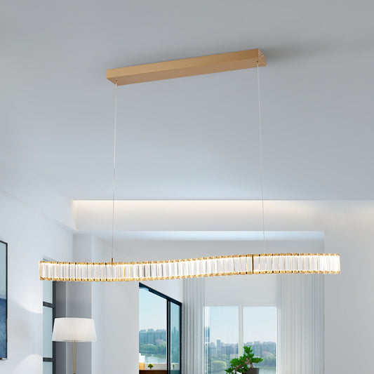 ALEXANDRIA CRYSTAL CHANDELIER // BRUSHED GOLD