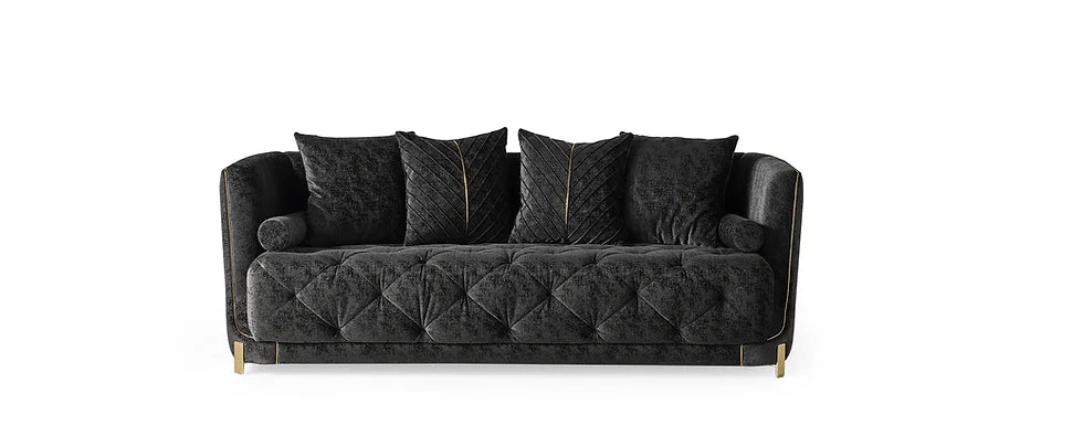 ELIT CHARCOAL 2 sofas