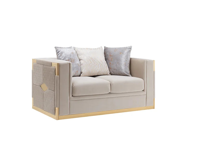 JULIET (Cream) SOFA SET