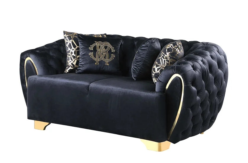 MILA BLACK SOFA SET