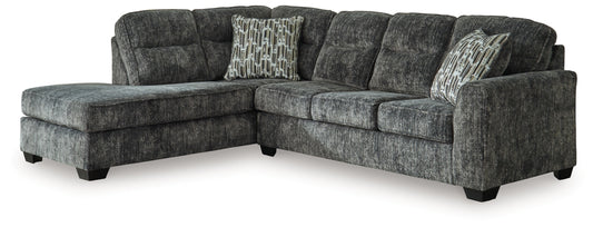Lonoke 2-Piece Sectional with  LAF Chaise Gunmetal