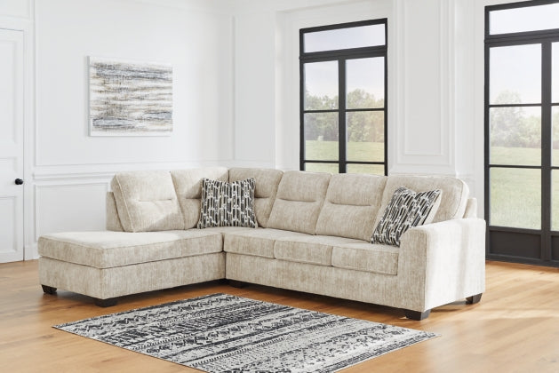 Lonoke 2-Piece Sectional with  LAF Chaise Parchment