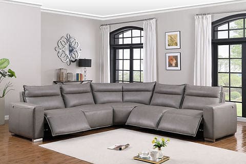 5PC POWER SECTIONAL SIERRA (Grey)