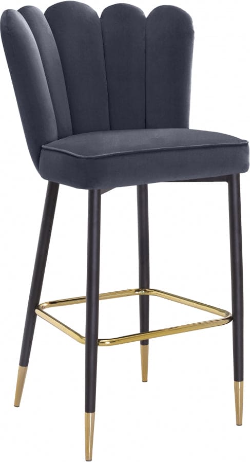 Lily Velvet Upholstered Bar Stool (Set of 2)