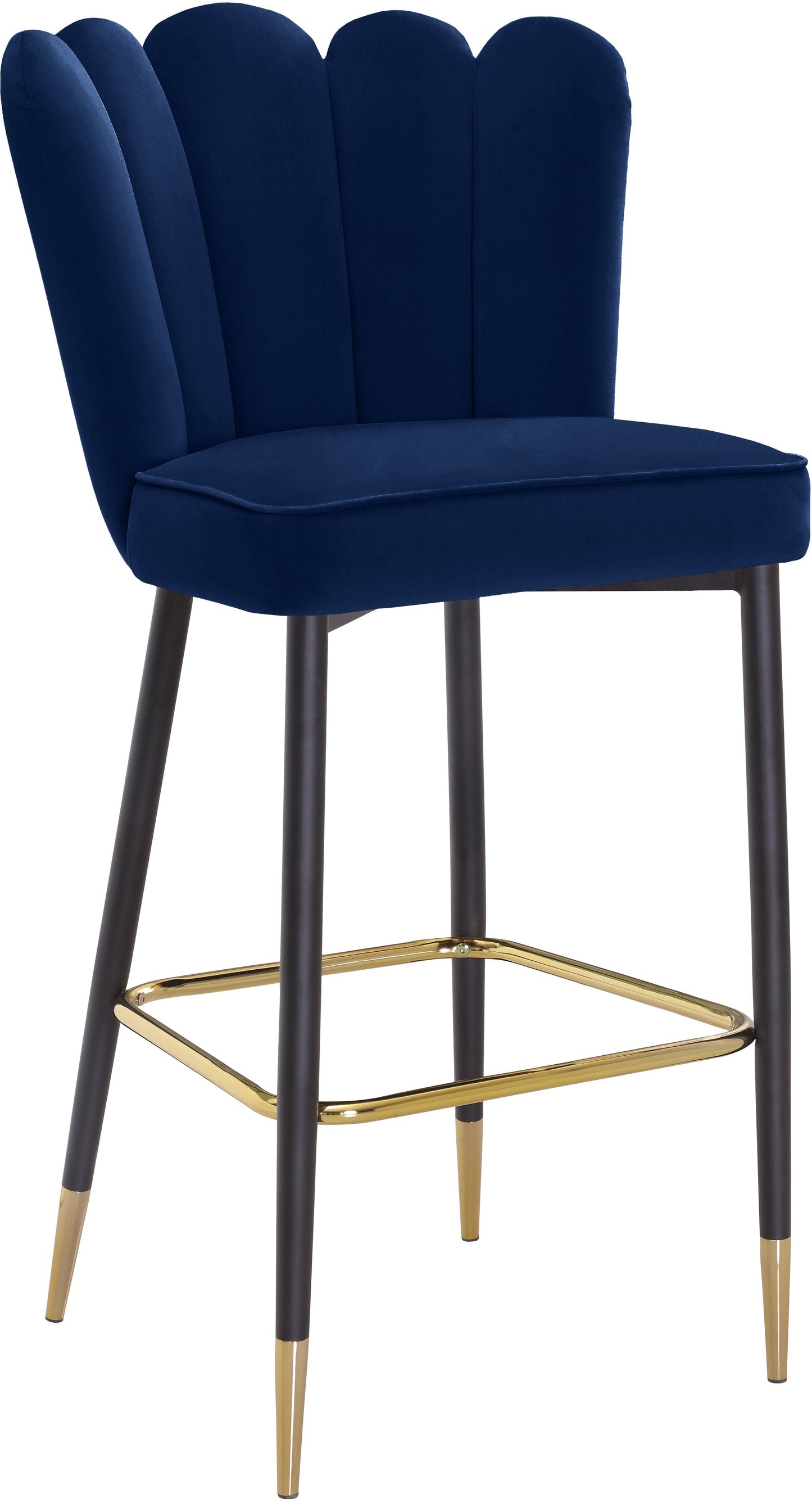 Lily Velvet Upholstered Bar Stool (Set of 2)