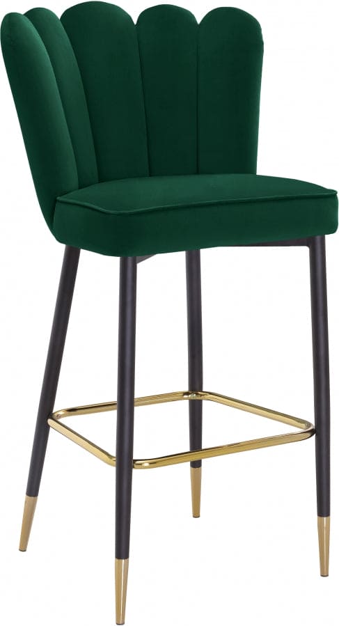 Lily Velvet Upholstered Bar Stool (Set of 2)