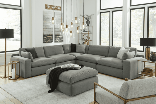 Cloud 5PC Oversized Sectional Gray