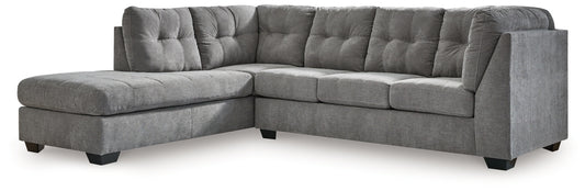 Marleton 2-Piece Sectional with LAF Chaise Gray