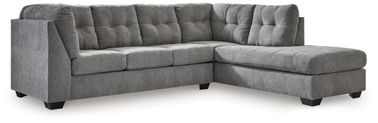 Marleton 2-Piece Sectional with RAF Chaise Gray
