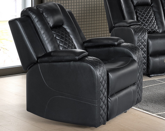 Carlo Transformer Black Power Recliner