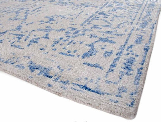 Serenity Hand Woven Rug Blue