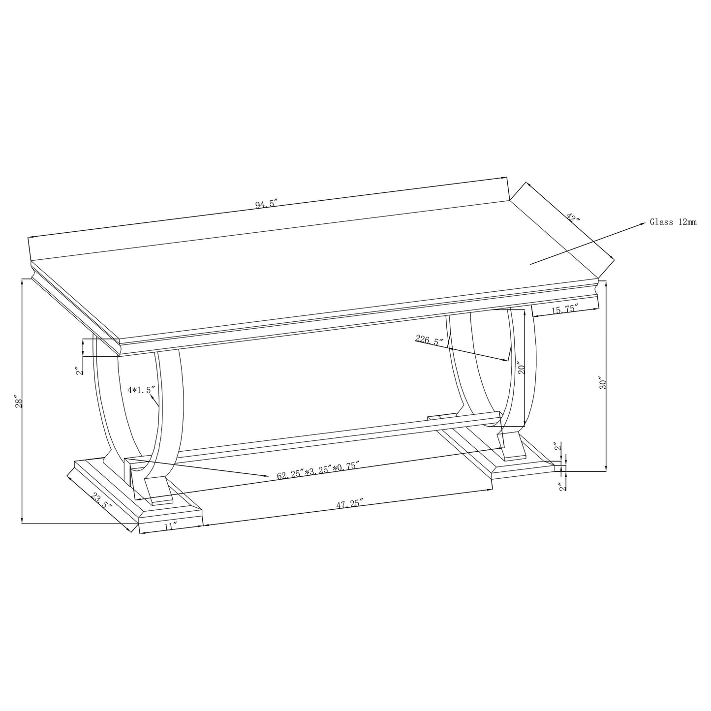Antoine 5-piece Rectangular Dining Set Chrome