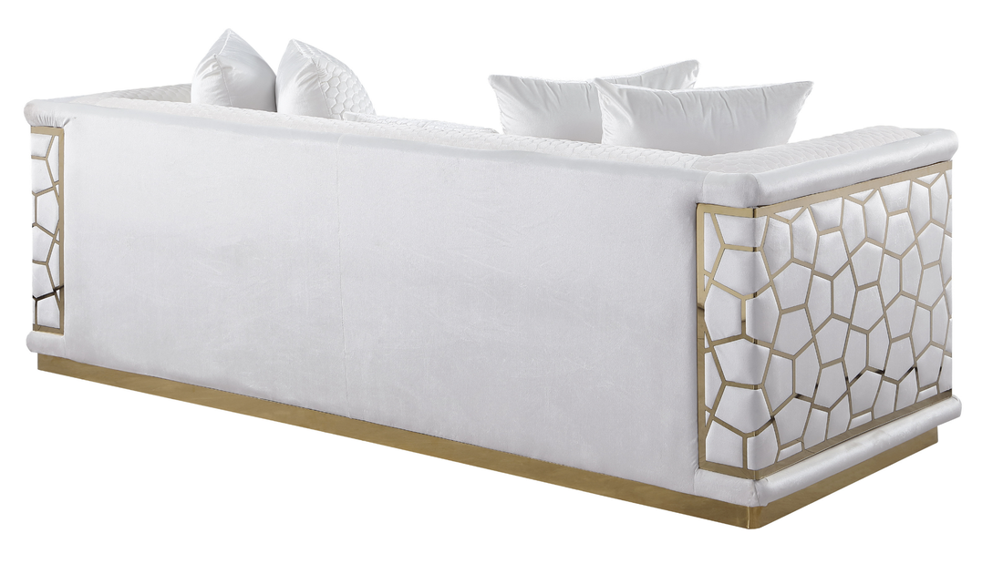 Stella Living Room Set (WHITE)
