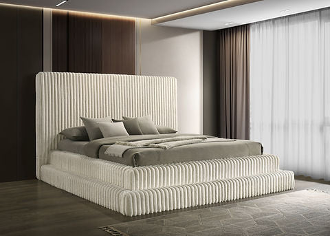 Micah Queen Bed (Cream)