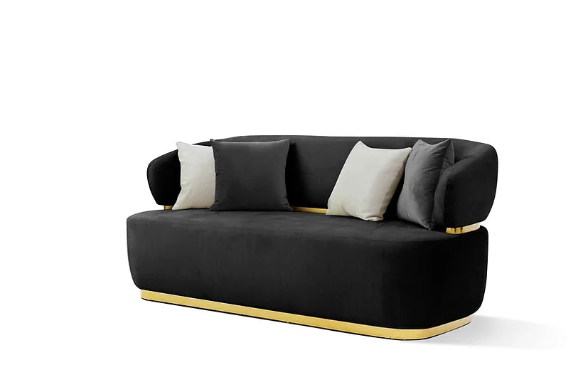 EDEN BLACK SOFA SET