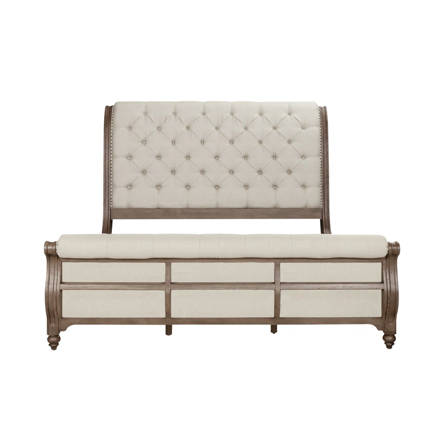 Americana Farmhouse Sleigh Bed