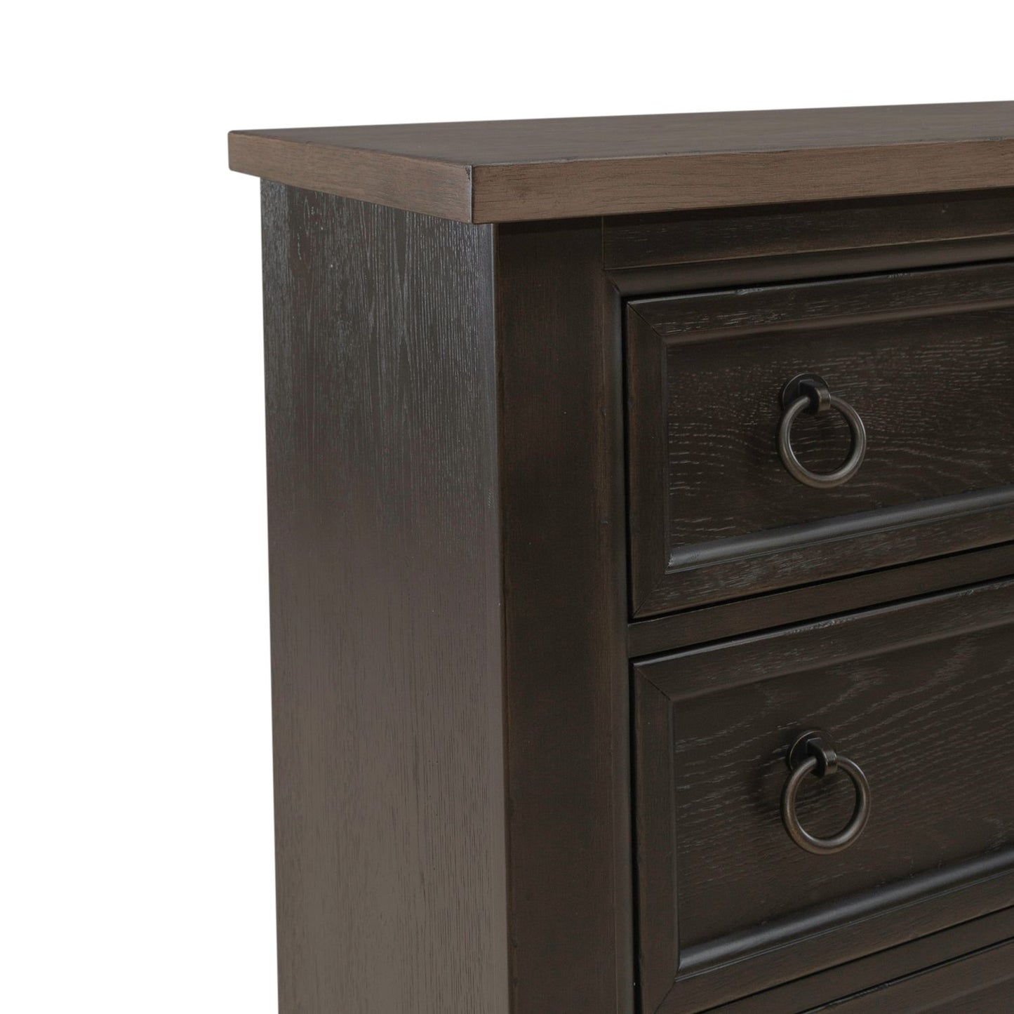 Americana Farmhouse 5 Drawer Chest - Black