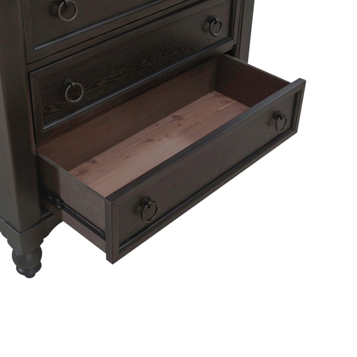 Americana Farmhouse 5 Drawer Chest - Black