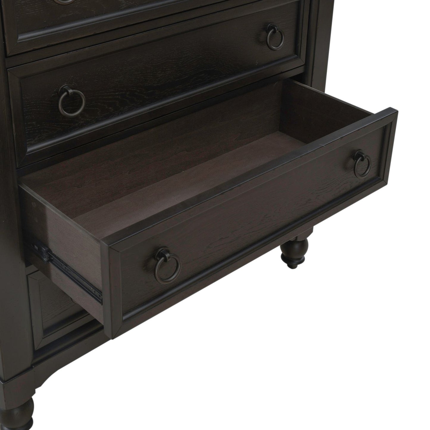 Americana Farmhouse 5 Drawer Chest - Black