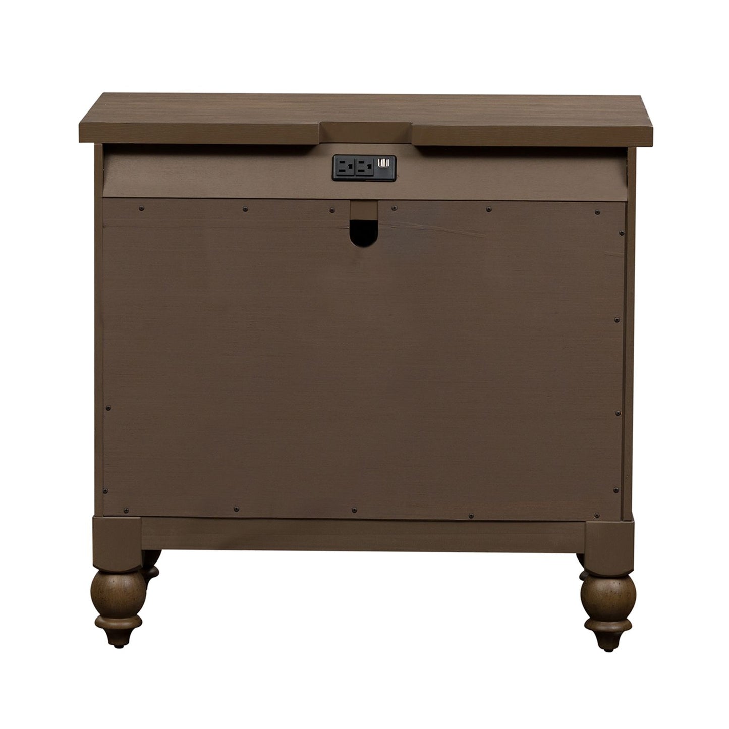 Americana Farmhouse Bedside Chest w/ Charging Station
