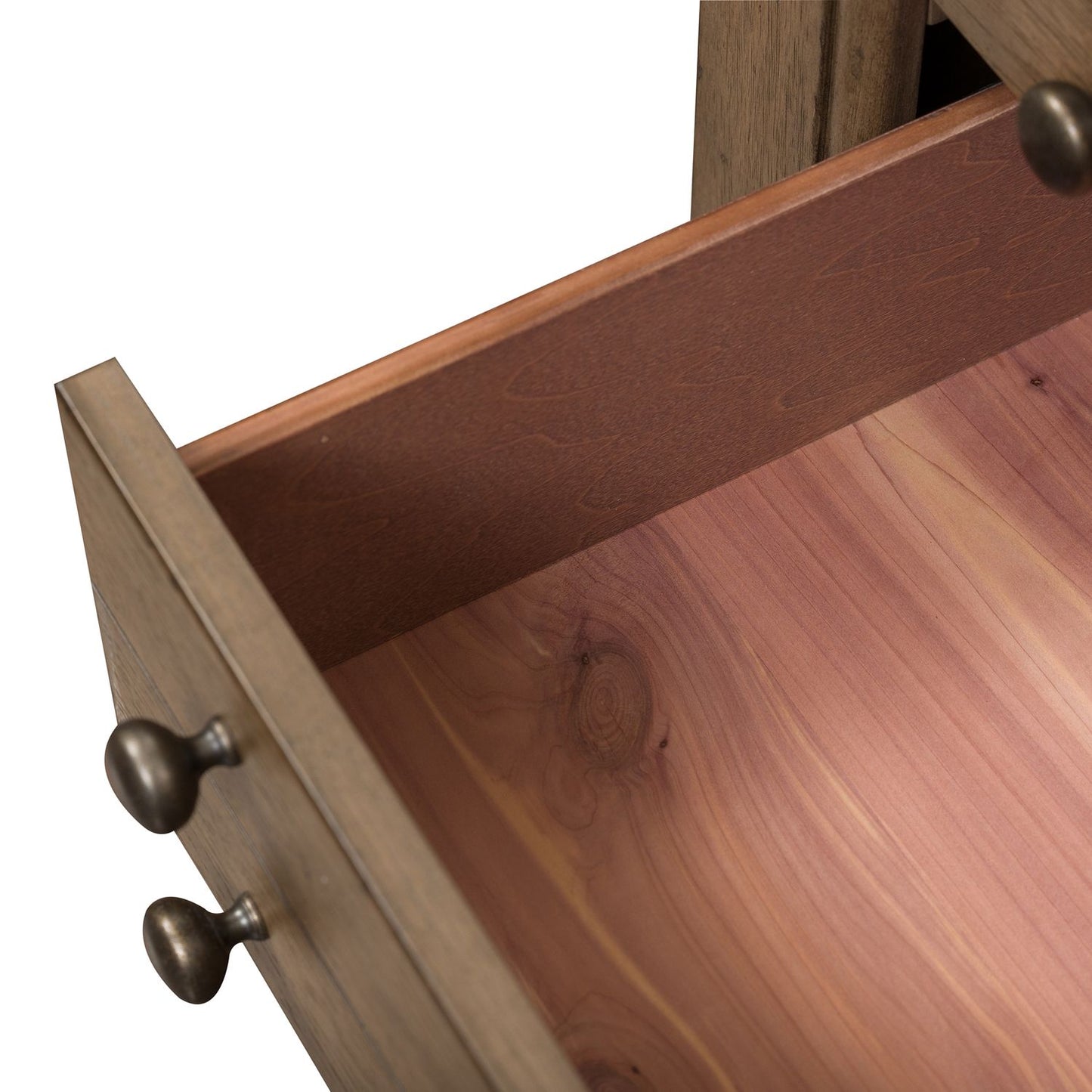 Americana Farmhouse Bedside Chest w/ Charging Station