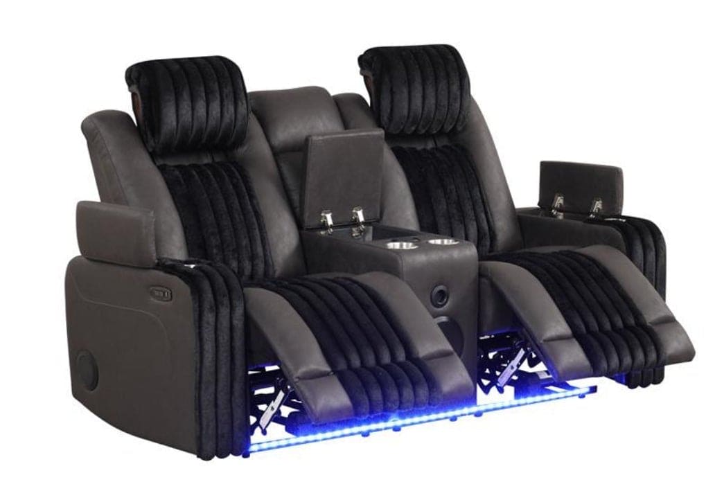 Lita 3pcs Power Reclining Set (Black)